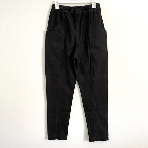 Elizabeth Suzann Black Clyde Work Pant in Upcycled Cotton Canvas Women’s 4 Tall - Picture 6 of 11